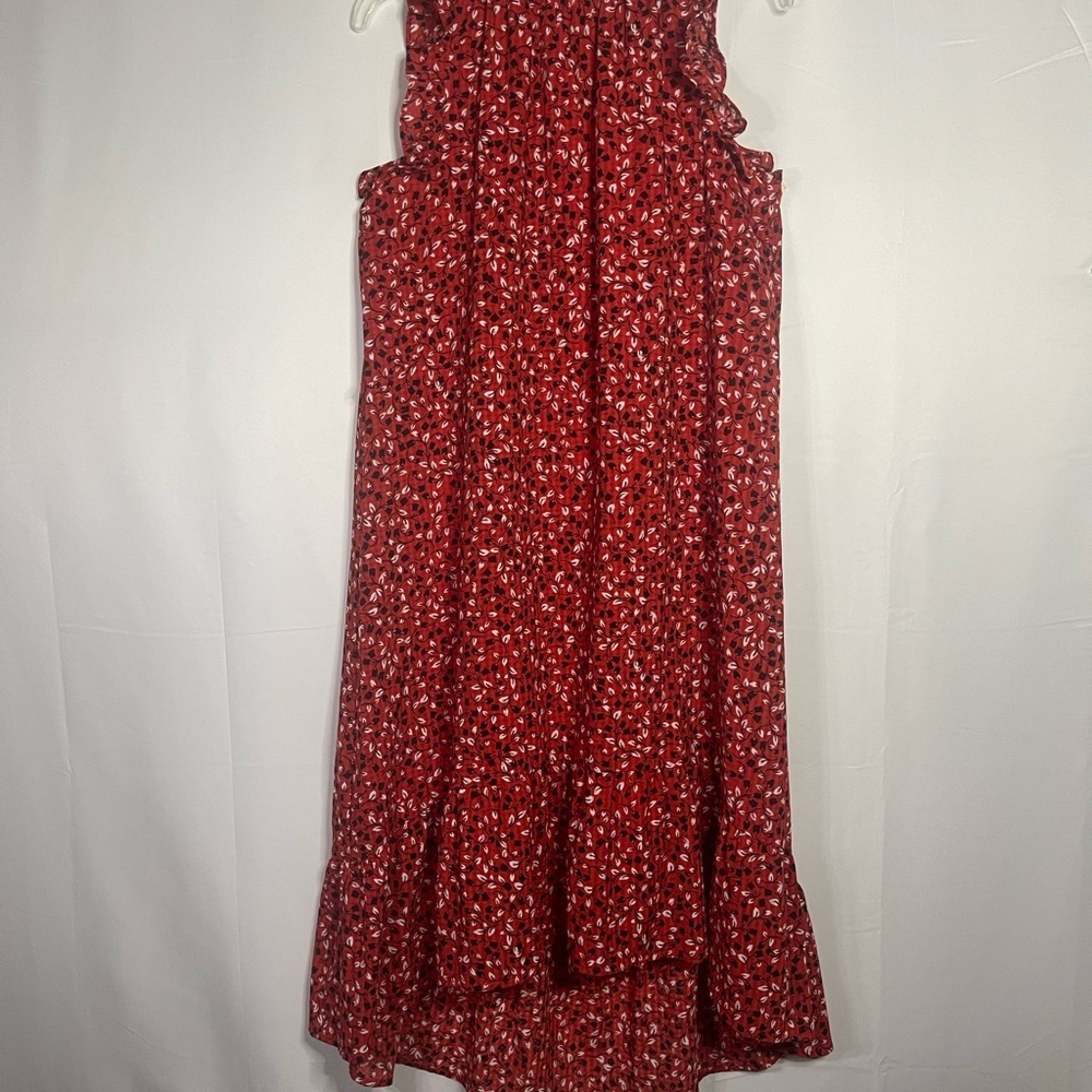 Who What Wear Red Floral Dress - Picture 2 of 6